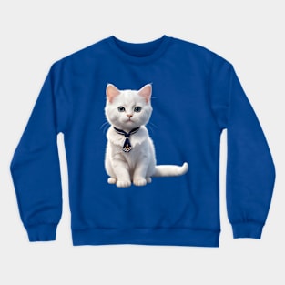 Kawaii Cute Funny Nautical Sailor Cat Crewneck Sweatshirt